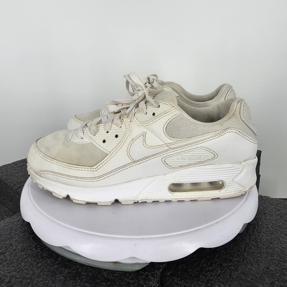 Nike Air Max 90 White Pure Platinum Sneakers Mens 8.5 Shoes DH8010-100